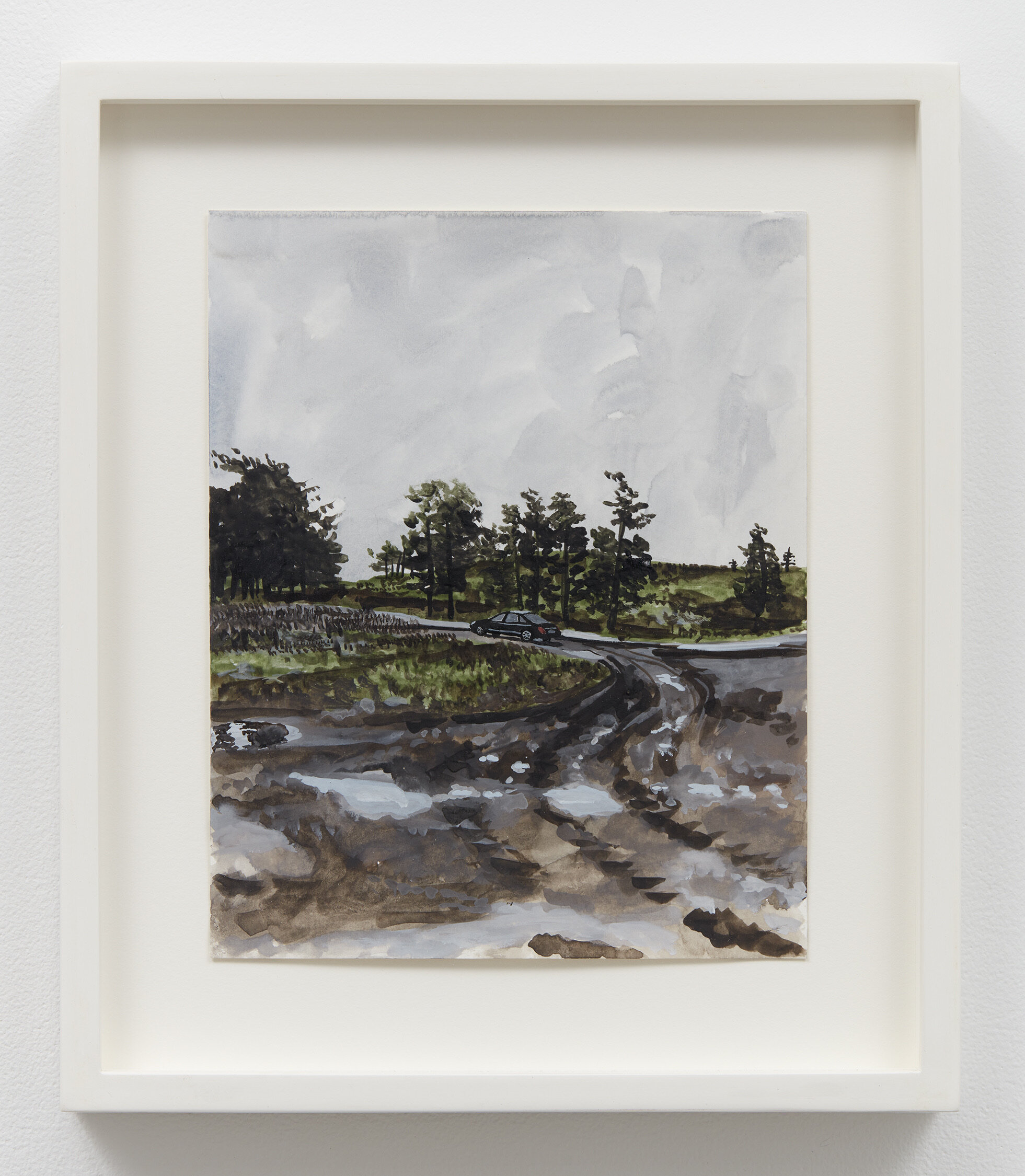 John Hodgkinson, <i>Untitled</i>, 2025. Watercolor on paper, 14 x 12 in (35.56 x 30.48 cm)